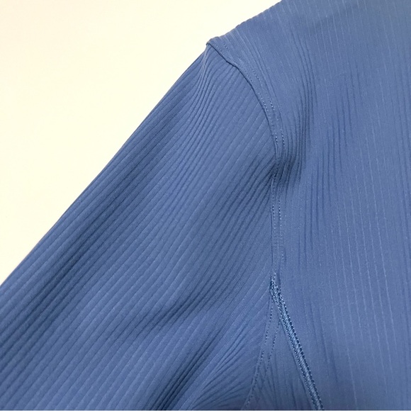 Lululemon 2023 All Aligned Ribbed Short Sleeve Dress Pitch Blue Nulu Athleisure - Picture 4 of 14